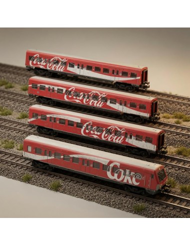 Märklin 43890 - Set of 4 S-Bahn DB AG Coca-Cola Coaches Era V HO | Basar Valira Trens