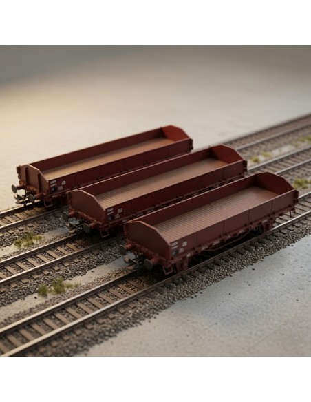 Märklin 47730 - Set 3 wagons plats Oms SJ Époque IV HO | Basar Valira Trens