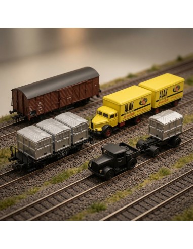 Märklin 48812 - Set vagones carga Spangenberg-Werke DB Época III HO | Basar Valira Trens