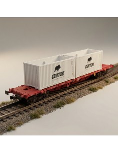 Sudexpress SUTK00917 - Sgnss Takargo Cemtor Flat Wagon HO | Basar Valira Trens 2