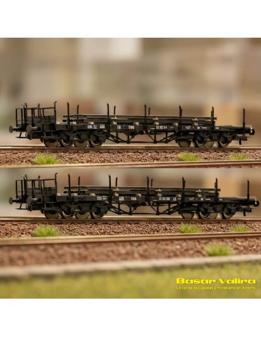 Comprar ROCO — Set vagones Rungen carga abierta