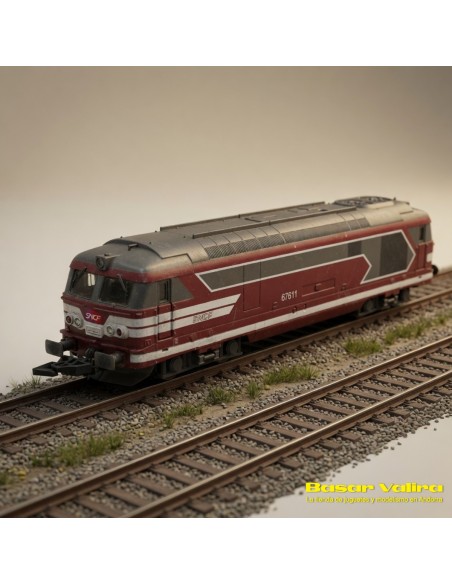 Azar Models AZAR-L01-CA1A - Locomotora Dièsel BB67400 SNCF Capitole Z | Basar Valira Trens