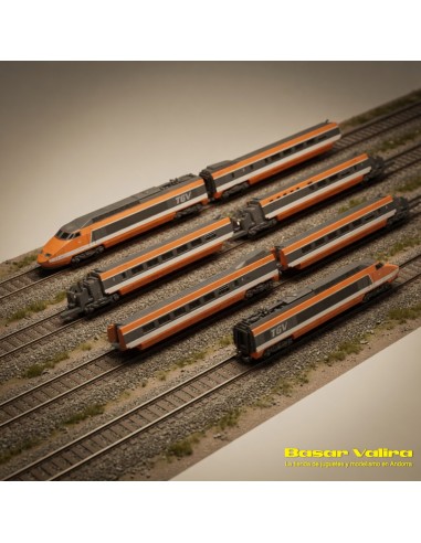Azar Models AZAR-T01-OR1A - Set TGV Paris Sud-Est SNCF Analògic Escala Z | Basar Valira Trens