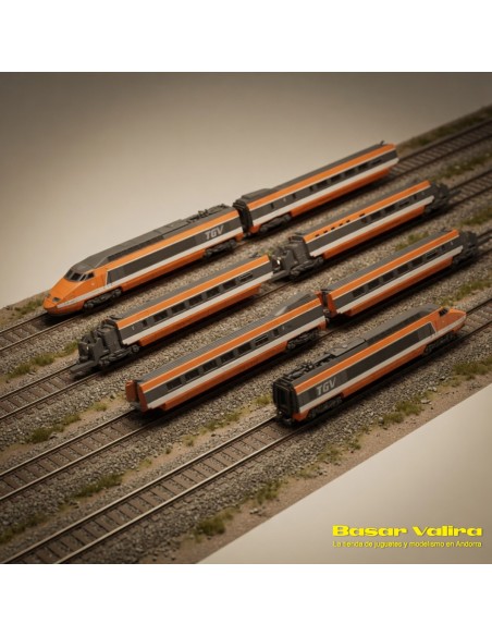 Azar Models AZAR-T01-OR1A - Set TGV Paris Sud-Est SNCF Analogique Échelle Z | Basar Valira Trens