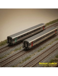Azar Models AZAR-V01-CPP1 - Set 2 coches Corail VTU SNCF Escala Z | Basar Valira Trens