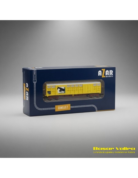 Azar Models AZAR-W04-CH - Vagó cobert bogies SNCF transport cavalls Z | Basar Valira Trens