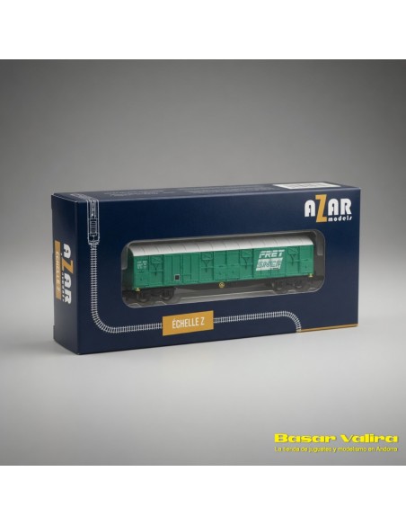 Azar Models AZAR-W04-FR - Vagó cobert bogies FRET SNCF Escala Z | Basar Valira Trens
