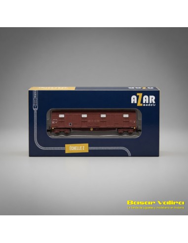 Azar Models AZAR-W04-ST - Wagon couvert SNCF à bogies Échelle Z | Basar Valira Trens
