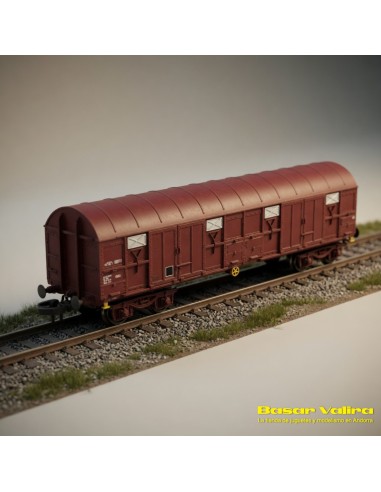 Azar Models AZAR-W04-ST - SNCF Covered Wagon with Bogies Z Scale | Basar Valira Trens