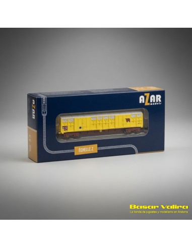 Azar Models AZAR-W04-VA - Covered Livestock Wagon G4 SNCF Z Scale | Basar Valira Trens
