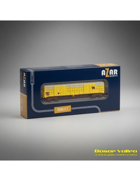 Azar Models AZAR-W04-VA - Wagon couvert bétail G4 SNCF Échelle Z | Basar Valira Trens