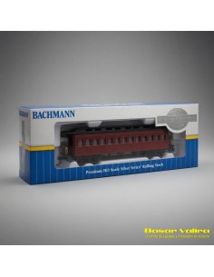 Bachmann 13402 - Coche pasajeros 1860-1880 Silver Series rojo HO | Basar Valira Trens 2