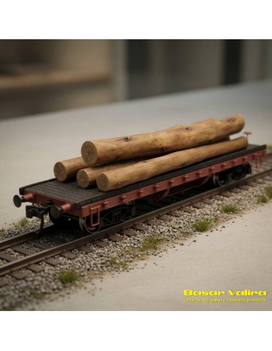 Bachmann 18332 - ACF 40' Log Car Silver Series HO | Basar Valira Trens