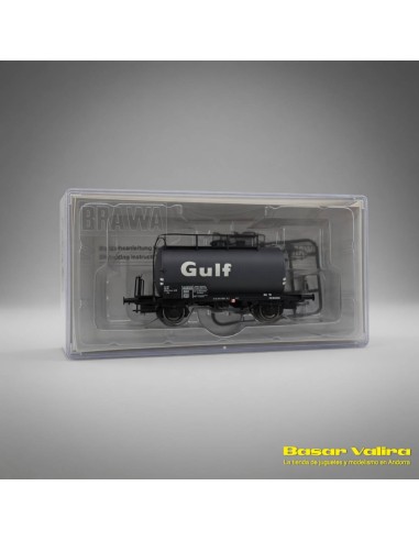 Brawa 50016 - Vagó cisterna Uh NS Gulf Oil Època IV HO | Basar Valira Trens