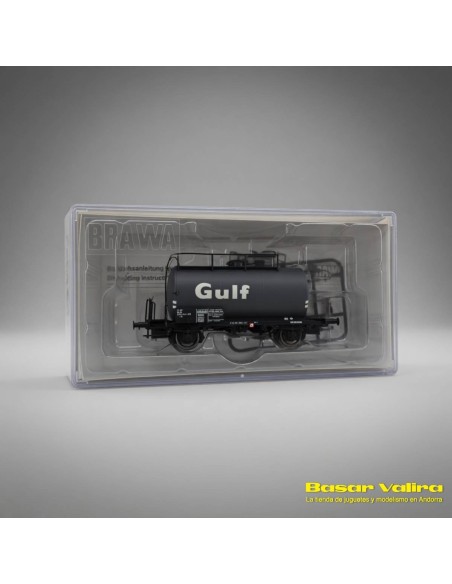 Brawa 50016 - Vagón cisterna Uh NS Gulf Oil Época IV HO | Basar Valira Trens