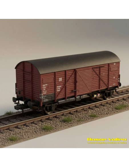 Brawa 67317 - Vagón de carga cerrado Gmhs DRG Época II Escala N | Basar Valira Trens