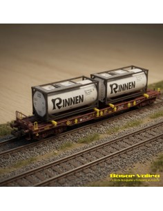 Fleischmann 825054 - Wagon kangourou Sdgmns 33 AAE Rinnen N | Basar Valira Trens