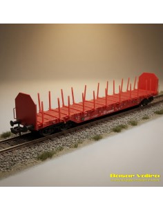 Fleischmann 825410 - Vagón teleros Rnoos 644 DB Schenker N | Basar Valira Trens 2