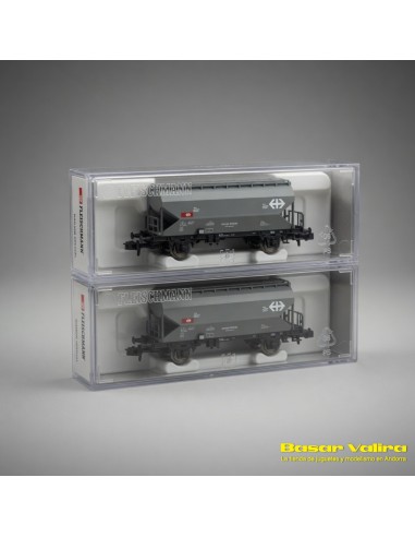 Fleischmann 831313 - Set 2 vagones silo Tgpps SBB Época VI Escala N | Basar Valira Trens