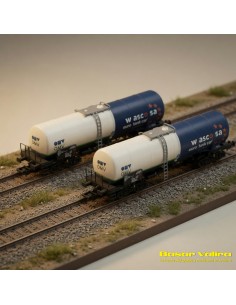 Fleischmann 6660058 - Set 2 wagons citernes ÖBB OMV échelle N | Basar Valira Trens