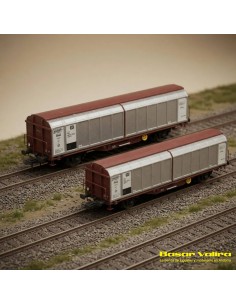 Hobbytrain H24650 - Set 2 wagons Hbbiks DB Époque IV Échelle N | Basar Valira Trens