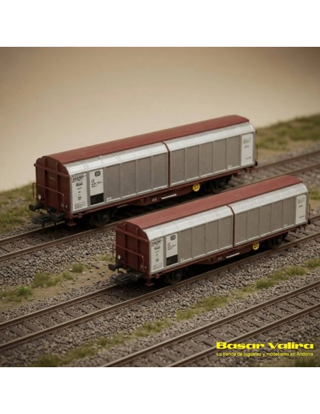 Hobbytrain H24650 - Set 2 wagons Hbbiks DB Époque IV Échelle N | Basar Valira Trens