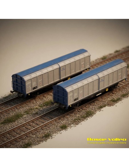 Hobbytrain H24680 - Set 2 vagons Hbbillns PKP Cargo Època VI N | Basar Valira Trens