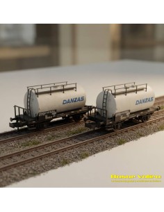 Hobbytrain H24834 - Set 2 DB DANZAS Tank Wagons Epoch IV N | Basar Valira Trens