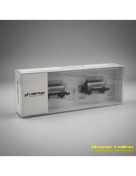 Hobbytrain H24852 - Set 2 vagones cisterna SNCF Época III Escala N | Basar Valira Trens