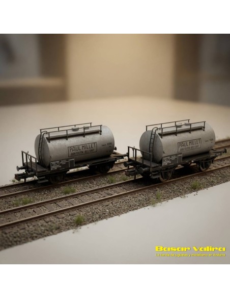 Hobbytrain H24852 - Set 2 wagons-citernes SNCF Époque III Échelle N | Basar Valira Trens