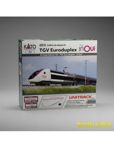 Kato K10-022 - TGV Euroduplex inOui SNCF Starter Set N Scale | Basar Valira Trens