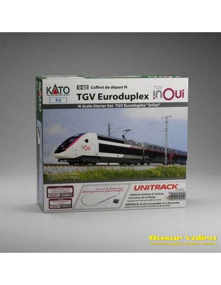 Kato K10-022 - TGV Euroduplex inOui SNCF Starter Set N Scale | Basar Valira Trens