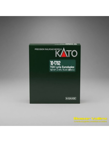 Kato K101762 - TGV Lyria Euroduplex SNCF/SBB 10 cotxes Escala N | Basar Valira Trens
