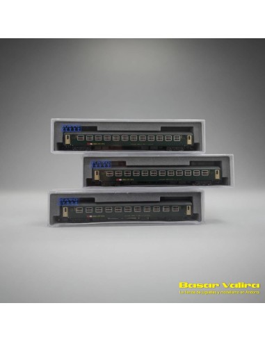 Kato K23012 - Set 3 vagons RIC Bm 2a classe SBB Escala N | Basar Valira Trens