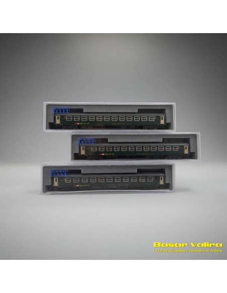 Kato K23012 - Set 3 vagons RIC Bm 2a classe SBB Escala N | Basar Valira Trens