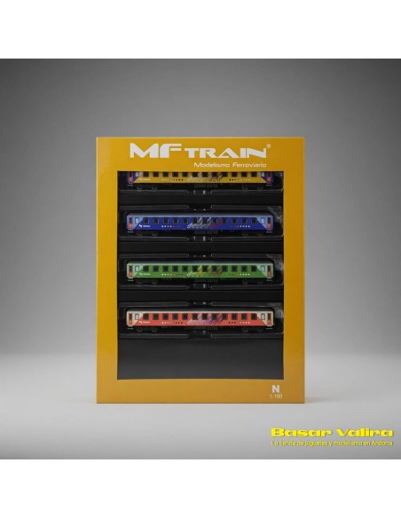 MFTrain N71019 - Set 4 cotxes Chartrén Renfe Escala N | Basar Valira Trens