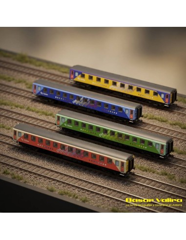 MFTrain N71019 - Set 4 coches Chartrén Renfe Escala N | Basar Valira Trens