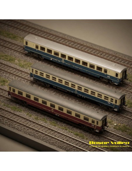 Piko 58387 - Set 3 coches IC Prinz Eugen DB Época IV HO | Basar Valira Trens