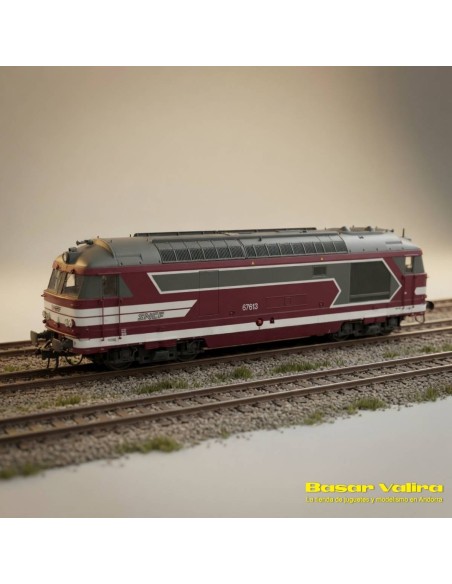 REE Modèles MB243S - Locomotora BB 67613 SNCF Vermella Capitole HO | Basar Valira Trens
