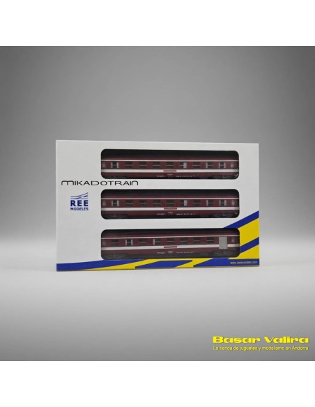 REE Modèles NW156 - Set 3 voitures UIC Le Capitole SNCF Échelle N | Basar Valira Trens