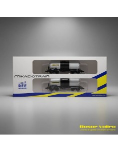 REE Modèles NW228 - Set 2 Citernes ANF SIMOTRA SNCF Époque IV Échelle N | Basar Valira Trens 2