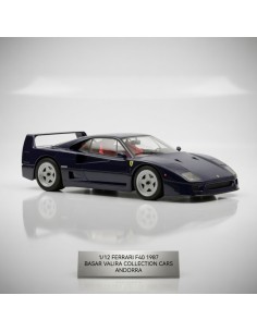 Norev 127901 - Ferrari F40 1987 bleu foncé métallisé 1/12 | Basar Valira