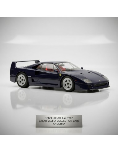 Norev 127901 - Ferrari F40 1987 azul oscuro metalizado 1/12 | Basar Valira