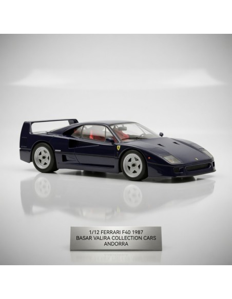 Norev 127901 - Ferrari F40 1987 Dark Metallic Blue 1/12 | Basar Valira
