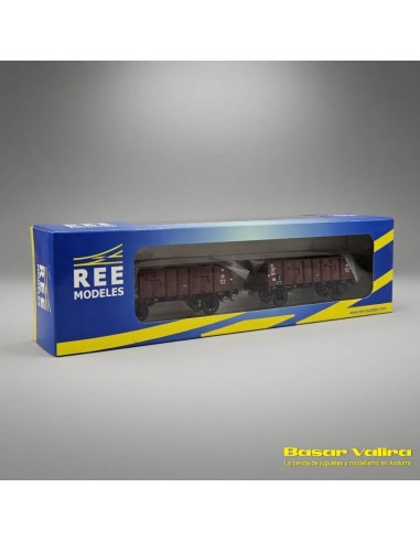 REE Modèles WB270 - Set 2 vagones Tombereau DB Época III HO | Basar Valira Trens