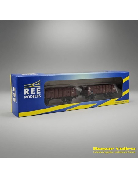 REE Modèles WB270 - Set 2 vagons Tombereau DB Època III HO | Basar Valira Trens