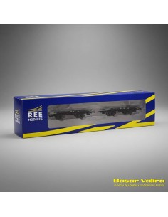 REE Modèles WB-437 - Set 2 ex-PLM SNCF flat wagons HO | Basar Valira Trens 2