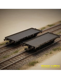 REE Modèles WB-437 - Set 2 wagons plats ex-PLM SNCF HO | Basar Valira Trens