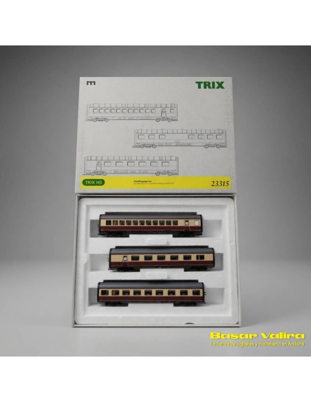 Trix 23315 - Set 3 coches pasajeros BR 602 Inter-City DB HO | Basar Valira Trens