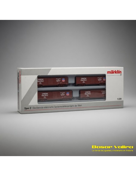 Märklin 82497 - Set 4 Vagons Boxcar Union Pacific Escala Z | Basar Valira Trens